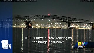 Audio from Key Bridge collapse sheds light on timeline [upl. by Aleyak]