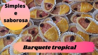 como fazer barquete tropical de abacaxi [upl. by Katalin]