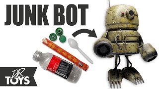 A DIY Junk Bot  How To Robot Scratch Build [upl. by Arawaj762]