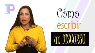 Cómo escribir un DISCURSO [upl. by Pierette]