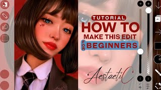 Tutorial 9 For Beginners Painting style edits on IbisPaint X [upl. by Mansoor]