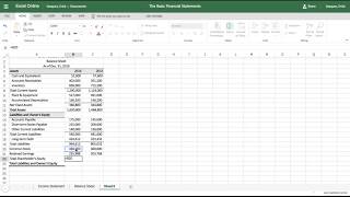 Excel Tutorial How to Make a Balance Sheet [upl. by Martz133]