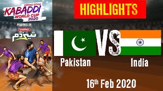 Kabaddi World Cup 2020 Highlights Pakistan vs India Final  16 Feb  BSports [upl. by Nylassej]