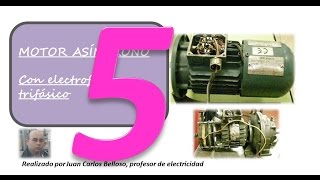 motor asincrono con electrofreno trifasico [upl. by Zachery]