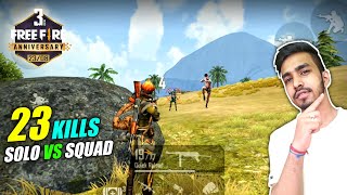 23 KILLS WITH NEW CHARACTERS  FREE FIRE 3rd ANNIVERSARY SPECIAL GAMEPLAY [upl. by Yhtimit]