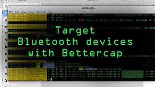 Identify amp Target Bluetooth Devices with Bettercap Tutorial [upl. by Sine340]