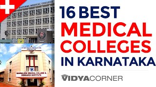 16 Best Medical Colleges in Karnataka with Ranking  Best Known for its Results amp Infrastructure [upl. by Cookie]