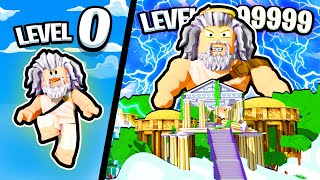 Becoming MAX LEVEL GOD in Roblox Olympic Gods [upl. by Lilias]