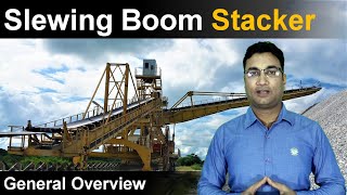 Slewing Boom Stacker general overview  Site view  Part description  Material handling [upl. by Ahsineb]