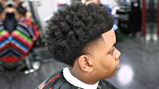 FULL LENGTH FRESHEST HIGH TAPER  HAIRCUT TUTORIAL SPONGE CURL [upl. by Minerva]