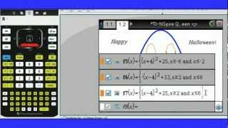 TINSpire Quick Tip 10  Restrict Domain of a Graph [upl. by Novanod]