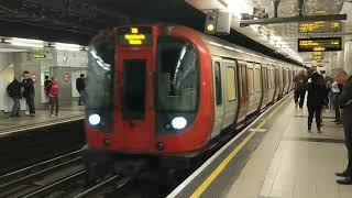 HD Embankment Station District amp Circle Lines westbound platform London underground tube trains [upl. by Fatma315]