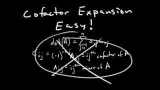 Cofactor Expansion Determinants 12 Passing Linear Algebra [upl. by Shlomo]