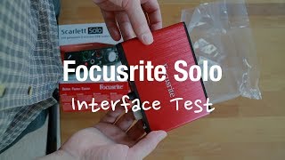 Focusrite Scarlett Solo  Audio Interface Review USB 2nd gen [upl. by Aenyl]