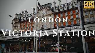 London Victoria Station Walk Through England 4K [upl. by Eitteb]