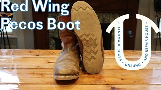 RED WING Pecos Boot  Full Restoration [upl. by Ardelia]