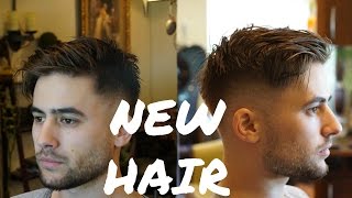 Modern Fringe Haircut  Easy Mens Summer Hairstyle 2018 [upl. by Moss]