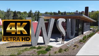 Washington State University  WSU  4K Campus Drone Tour [upl. by Leoine]