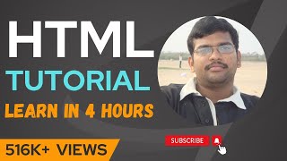 HTML TUTORIALS WITH IMPLEMENTATION  LEARN HTML IN 4 HOURS [upl. by Milissa]