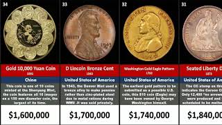 List of Most Expensive coins in History [upl. by Yrovi684]