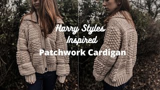 Crochet Harry Styles Inspired Cardigan BUT with MORE TEXTURE [upl. by Martres]