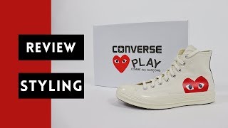 Comme Des Garcons Converse Review  How to Style [upl. by Ines112]