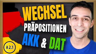 Wechselpräpositionen Dativ und Akkusativ  German TwoWay Prepositions [upl. by Aros]