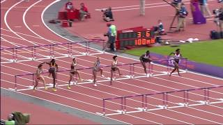 100m Hurdles Womens Heat  Full Event London 2012 Olympics [upl. by Ekihc]