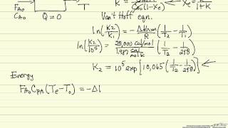 Adiabatic Reactor Temperature [upl. by Pufahl]