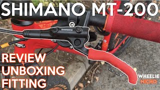 Shimano MT 200 Hydraulic Brake Review Unboxing And Fitting  Carrera Hellcat [upl. by Okeim]