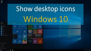 How to show desktop icons in windows 10 [upl. by Kenny]