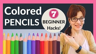 Colored Pencil Tutorial For Beginners 7 EASY hacks [upl. by Anaihk]