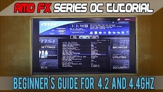 AMD FX8320 FX430063008350 too Beginners Overclocking Tutorial [upl. by Isabelle]