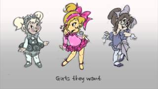 Girls Just Wanna Have Fun wLyrics  The Chipettes [upl. by Gombach314]