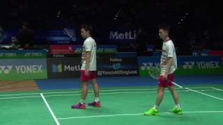 Yonex All England Open 2017  Badminton SF M5MD  GidSuk vs ConKol [upl. by Zelle995]