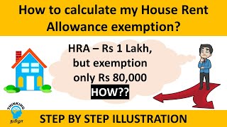 How to calculate House Rent AllowanceHRA income tax exemption  HRA  Income tax in Tamil [upl. by Lipp754]