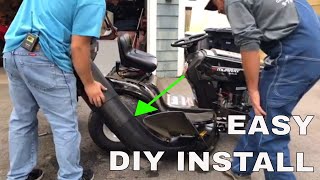 How To Install a Bagger Kit On a Murray MTD Ride On Lawn Mower [upl. by Namrac666]