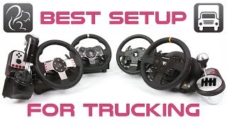 Best Wheel Setup For Sim Trucking Logitech or Thrustmaster [upl. by Nnylecoj767]