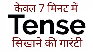 Tense काल Basics of English Grammar Present Past and Future in Hindi [upl. by Downe]