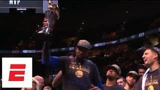 FULL Kevin Durants 2018 NBA Finals MVP acceptance speech  ESPN [upl. by Nudd]