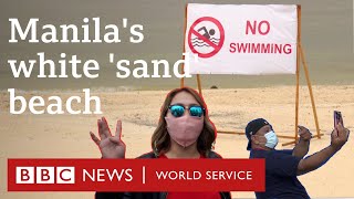 Environmentalists criticise artificial beach in the Philippines  BBC World Service [upl. by Ahseinad]