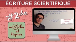 Effectuer un calcul de puissance Ecriture scientifique  Seconde [upl. by Worl]