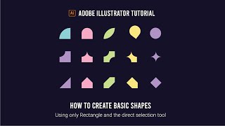 How to create basic shapes in Adobe Illustrator [upl. by Matthiew]