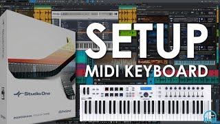 Studio One  Setup MIDI Keyboard Use Keys Faders Knobs Buttons and Transport [upl. by Lani]