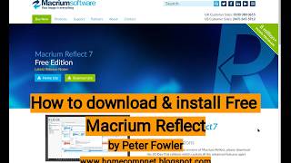 How to install Free Macrium Reflect [upl. by Lavicrep]