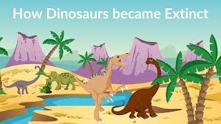 How Dinosaurs became Extinct  Dinosaur Extinction  Dinosaurs video [upl. by Agripina]