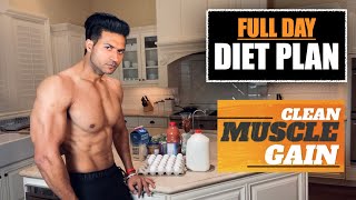 Full Day Diet for CLEAN MUSCLE GAIN program by Guru Mann [upl. by Tymes]