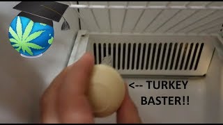 Fix A Clogged Fridge Defrost Drain WITHOUT Opening Panels  How To [upl. by Ansela]