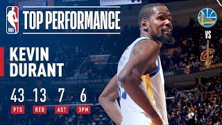 Kevin Durants EPIC 43 Point Performance In Game 3  2018 NBA Finals [upl. by Enicnarf87]