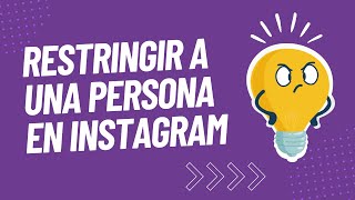 🤔 ¿Cómo funciona el modo restringir de Instagram🙄 [upl. by Atinav]